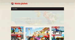 Desktop Screenshot of marios-jatekok.com