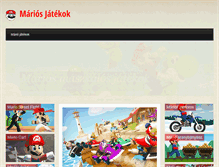 Tablet Screenshot of marios-jatekok.com